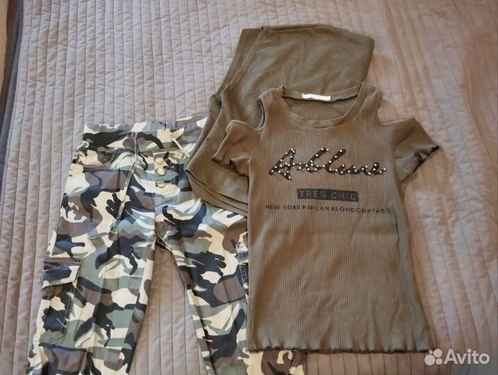 Брюки, платье, кофты камуфляж, хаки, дембель