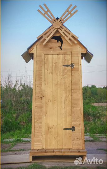 Дачный туалет деревянный GAR205