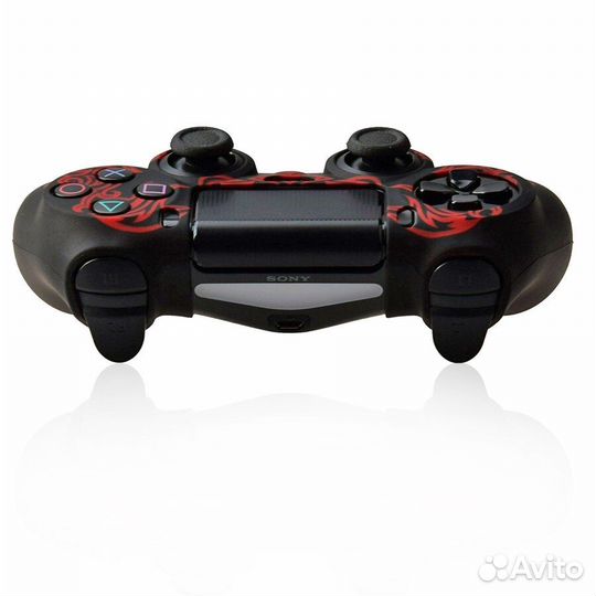 DualShock 4 силиконовый чехол Красный Дракон