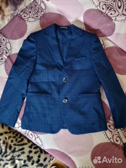 Школьный костюм для мальчика 122 синий