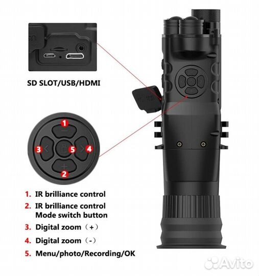 Прицел прибор ночного видения для охоты. Монокуляр