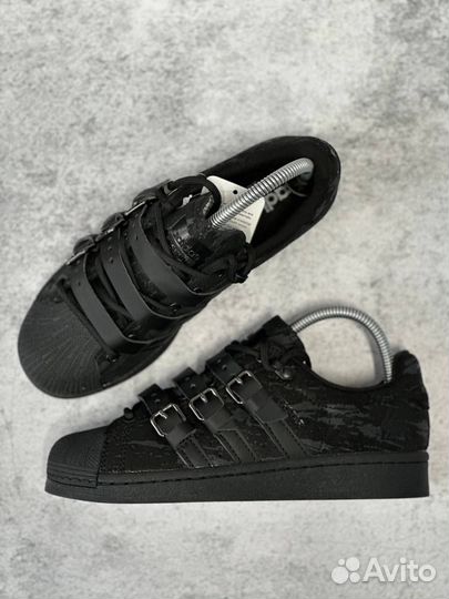 Кроссовки Adidas superstar Rabbit (37-41)чёрные