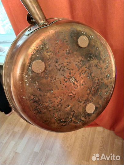 Грелка для постели медь Франция винтаж