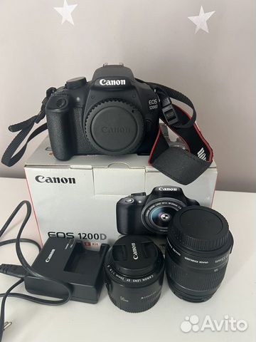 Зеркальный фотоаппарат canon 1200d