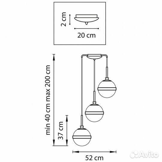 Люстра подвесная на кухню