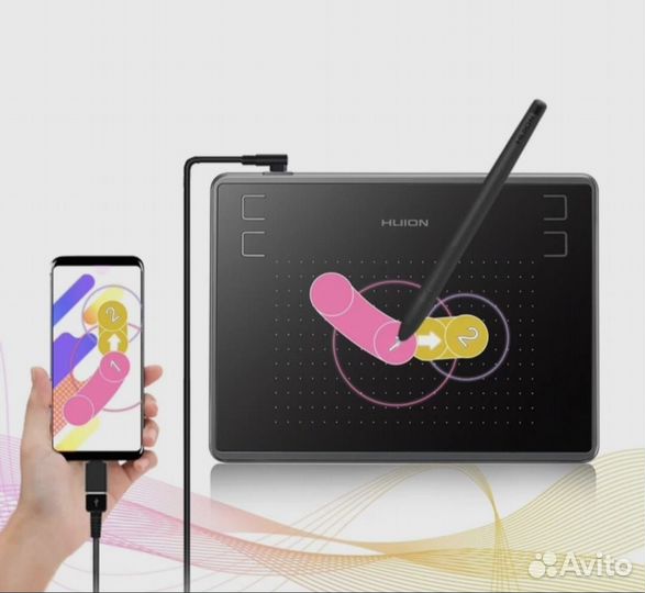 Графический планшет Huion h430р, черный