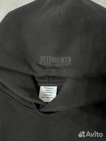 Толстовка vetements оригинал