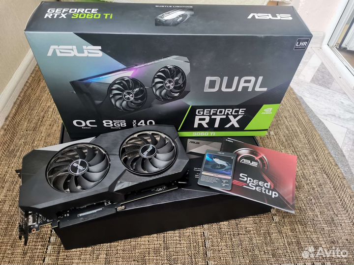 Видеокарта Asus Geforce RTX 3060 Ti 8Gb