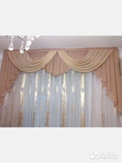 Ламбрекен, занавески, тюль, шторы