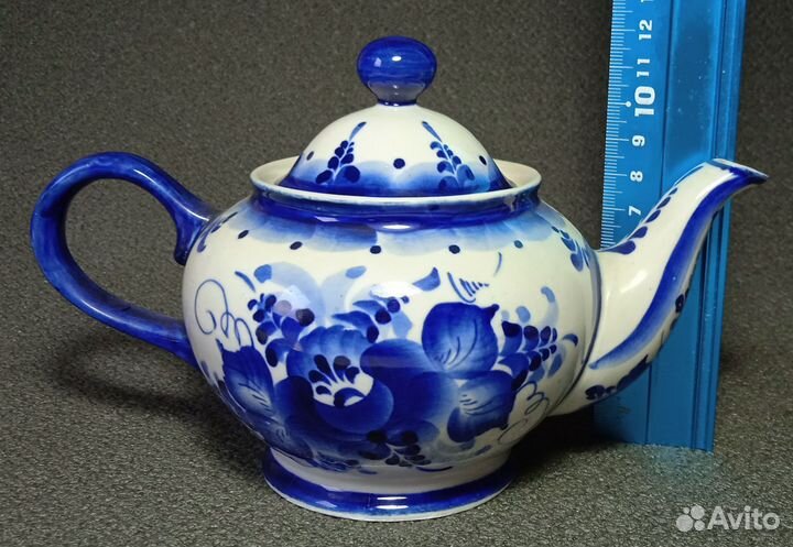 Заварочный чайник Гжель. Авторская работа