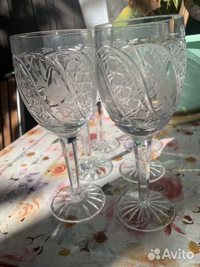 Фужеры хрустальные СССР