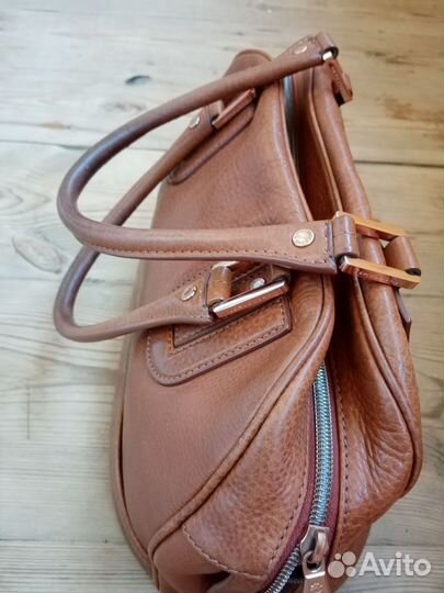 Сумка longchamp кожа