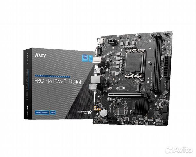 Комплект Core i3-12100F + MSI Pro H610M-E DDR4