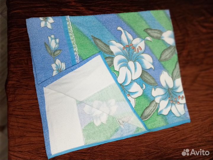 Простынь махровая новая