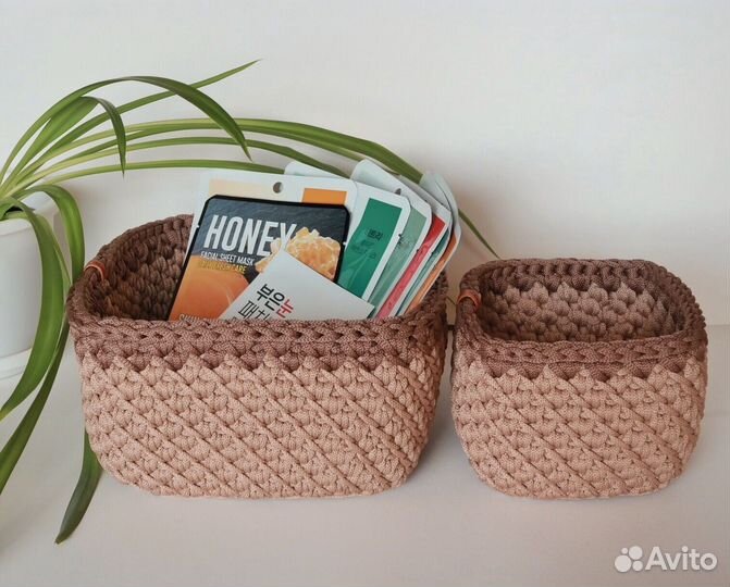 Корзины для хранения -набор (ручная работа)