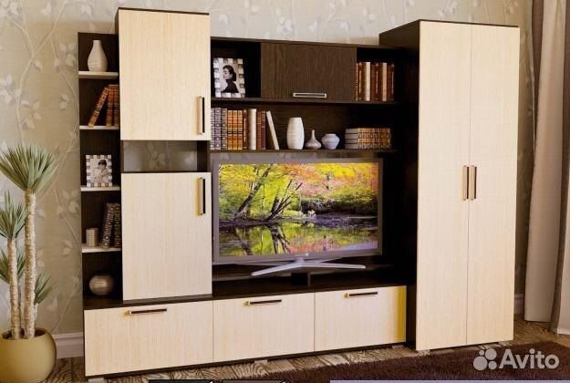 Стенка в гостиную новая Денвер