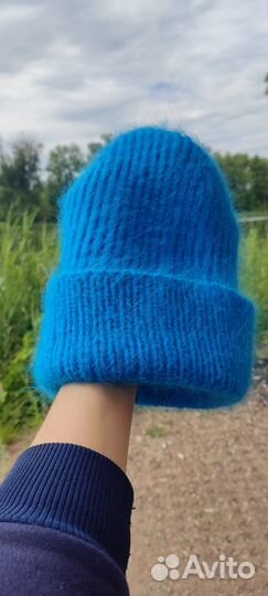 Шапка Пух норки Ручная работа