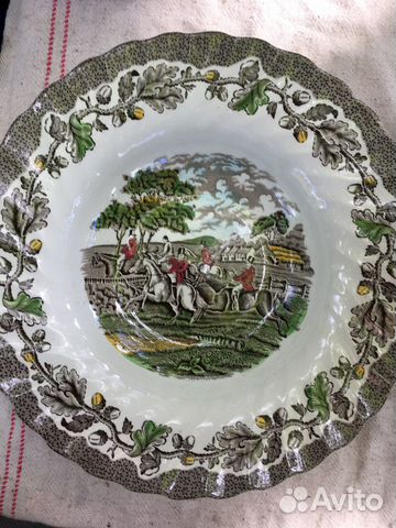 Тарелка англия фаянс антик