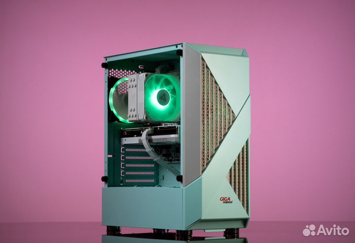 Игровой пк fear102 RTX 2060 Super 8GB б.у. xeon E5-2660 V3 Evesky firerose F3-A green