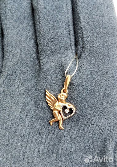 Золотой подвеска 375 пробы. Арт 152