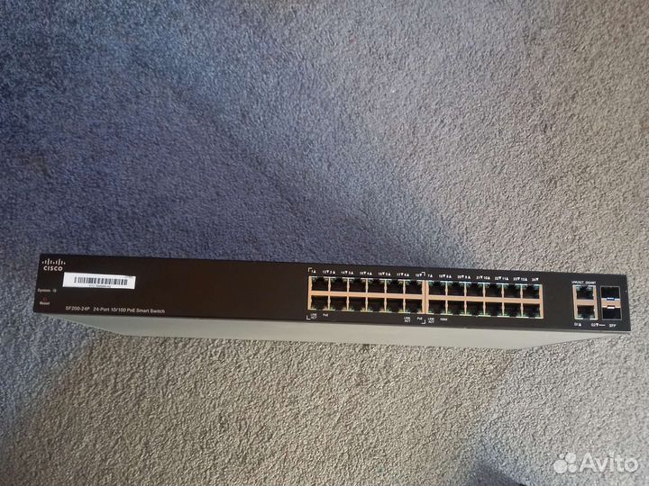 Управляемый коммутатор cisco SF200-24P