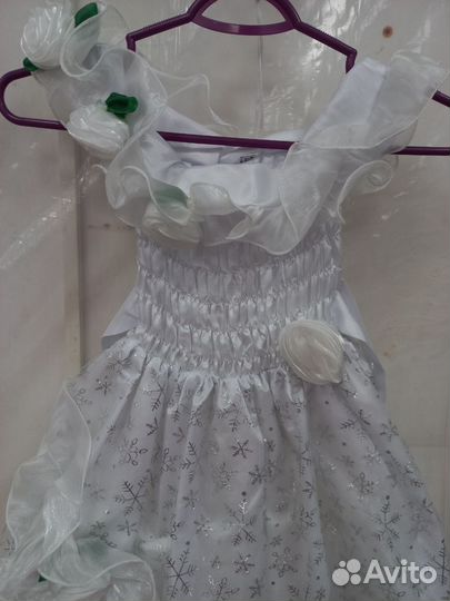 Платье снежинка