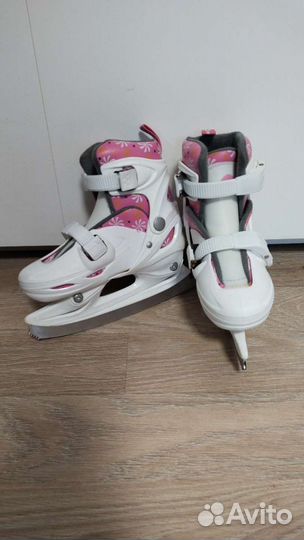 Коньки детские раздвижные р. 30-33