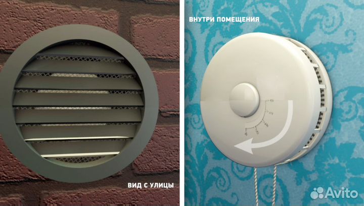 Приточный клапан кив-125/кпв-125