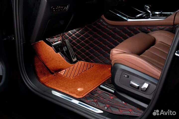 3D Коврики Range Rover Салон Багажник из Экокожи