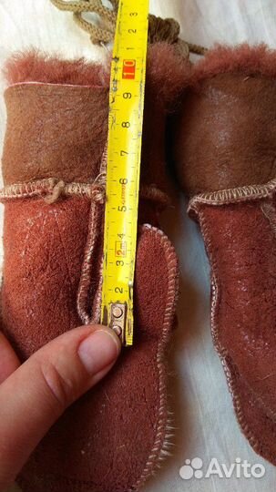 Детские замшевые варежки