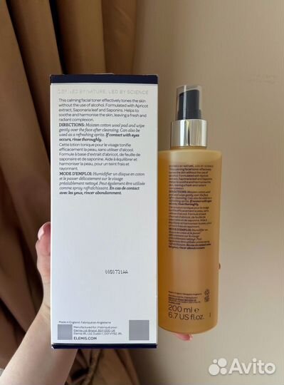 Тоник Elemis soothing apricot toner новый