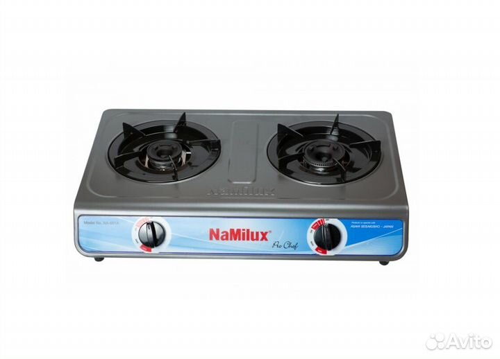 Плита газовая NaMilux 2 конфорки (под бытовой балл