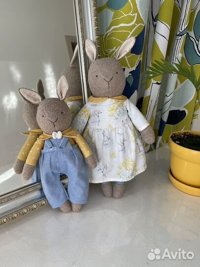 Игрушки зайчики премиум