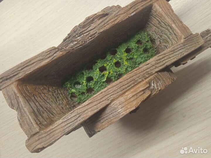 Декор для аквариума тележка