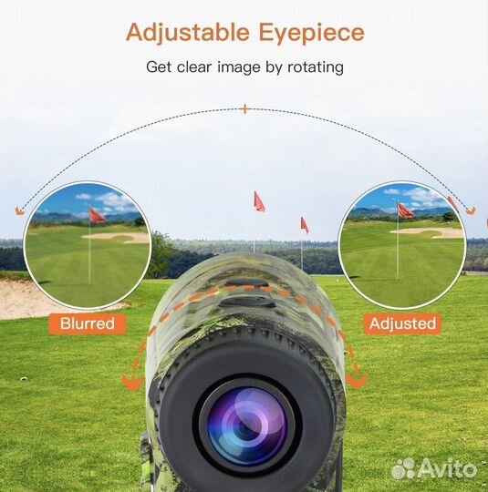 Лазерный дальномер до 1000 м Boblov с наклоном