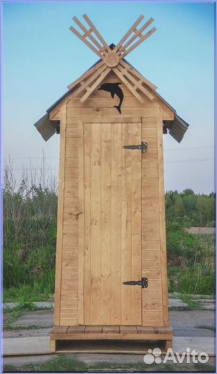 Дачный туалет с кошкой KGM