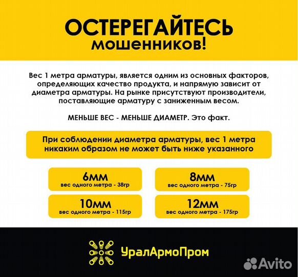 Композитная арматура 8мм