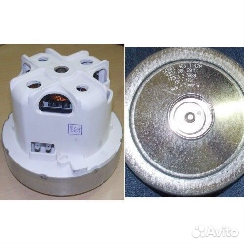 Мотор пылесоса 1800W, H-114/30, D-120 Domel