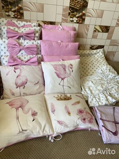 Комплект детского постельного белья с бортиками