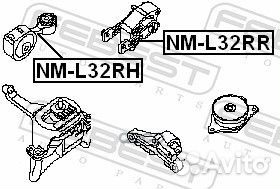 Подушка двигателя правая NML32RH Febest