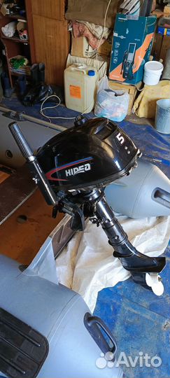 Лодочный мотор hidea 5 л.с лодка пвх Hunter 2.90