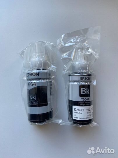 Черные чернила Epson 664 (оригинал)