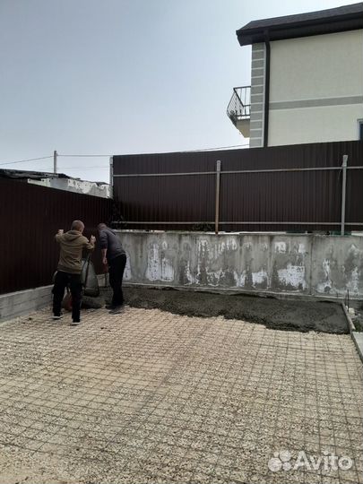 Бетонирование дворов