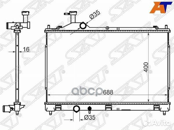 Радиатор Mitsubishi Outlander 12-22 MC0089 Sat