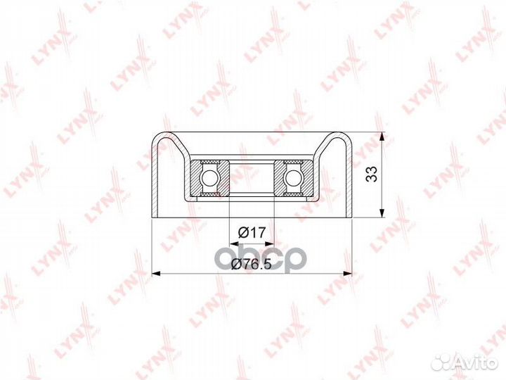 Ролик обводной приводного ремня hyundai (D4CB)