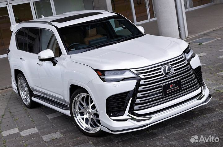 Губа спойлер передний Elford для Lexus LX600