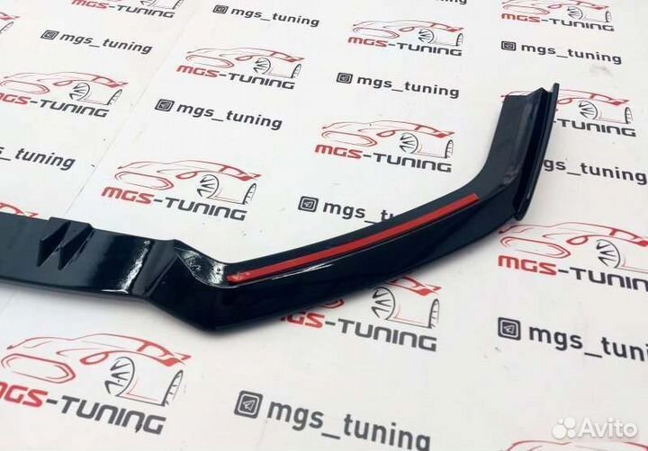 Губа в бампер RS3 Audi A3 Седан 8V 13-16 А3 рс3