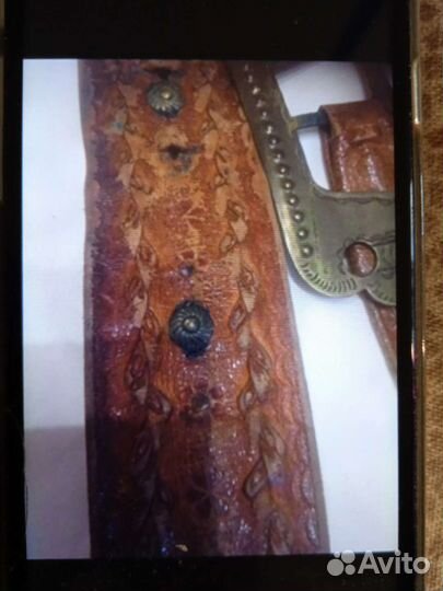 Ремень натуральная кожа этнический