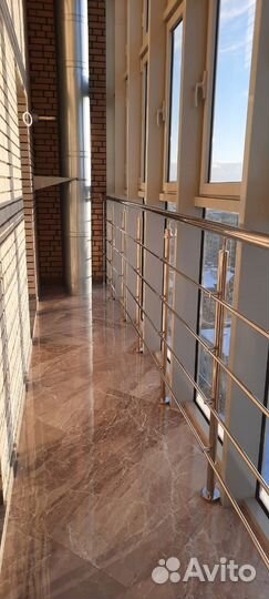 Ограждение балкона из нержавеющей стали с 4 р-ми