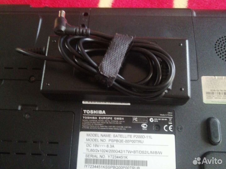 Блок питания для ноутбука toshiba